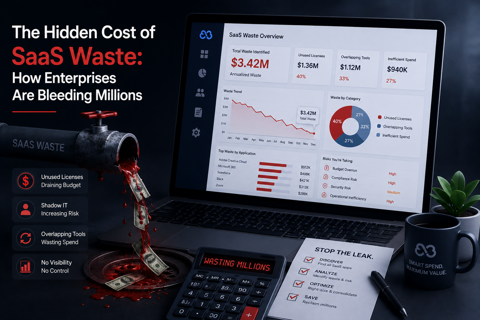 The Hidden Cost of SaaS Waste: How Enterprises Are Bleeding Millions