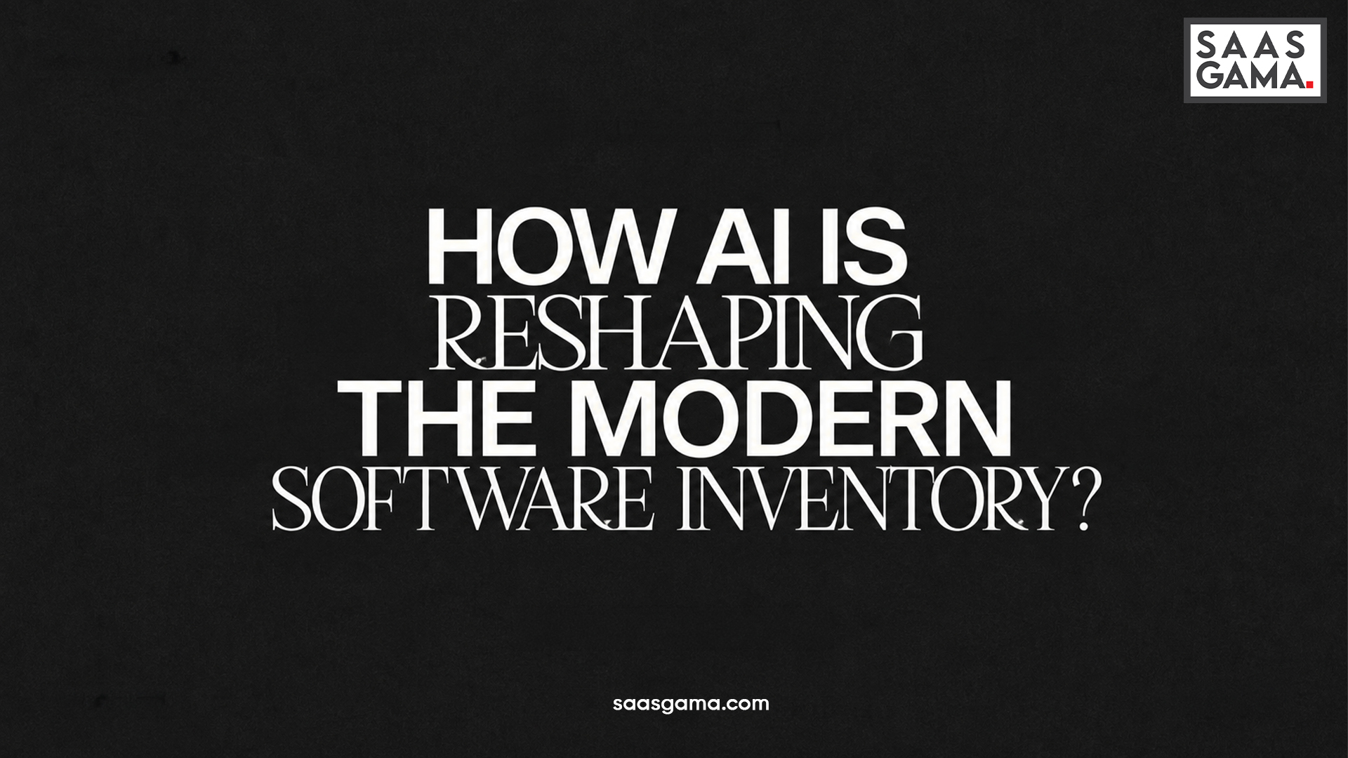 How AI Is Reshaping the Modern Software Inventory? 
