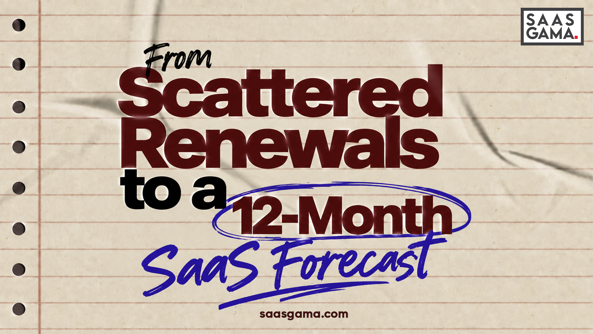 From Scattered Renewals to a 12-Month SaaS Forecast